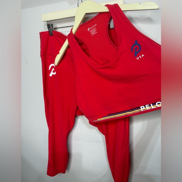 Peloton High Neck Red Team USA SET Size 2X - Picture 5 of 6